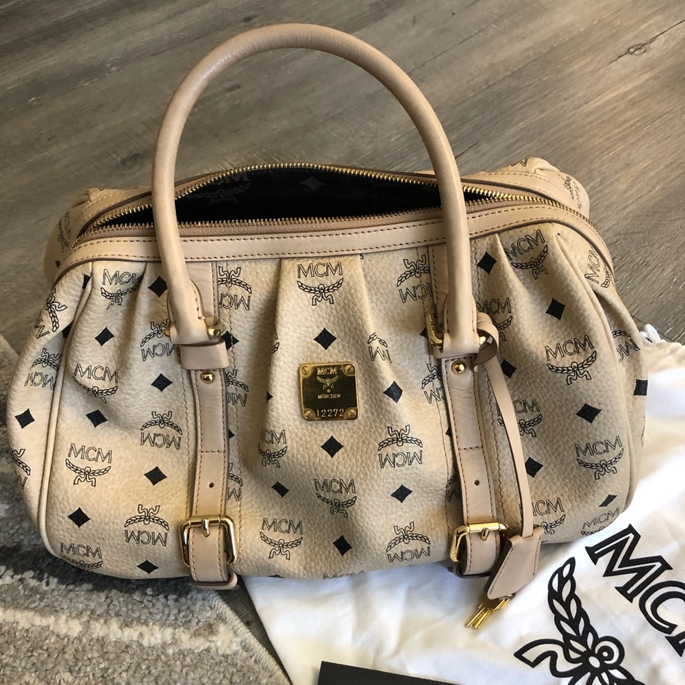 Authentic MCM satchel bag
